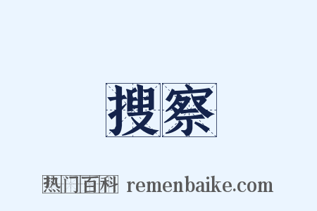 搜察是什么意思的图片